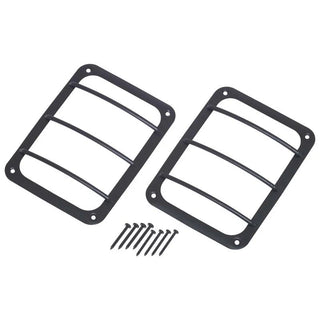 Kentrol Textured Black Taillight Guard Pair: Jeep Wrangler JK 2007-2018