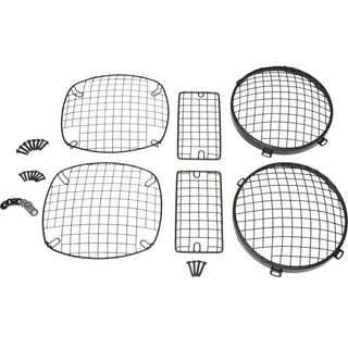 Kentrol Powder Coated Wire Mesh Guard Set: Jeep Wrangler TJ 1997-2006
