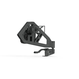 Road Armor Stealth Rear Tire Carrier Assembly: Jeep Wrangler JL 2018-2020 w/ Tex Black