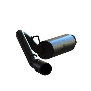 MBRP Cat Back Exhaust System (Single Side Exit, Black): Jeep Wrangler TJ 1997 - 1999 (2.5L & 4.0L)