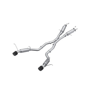 MBRP Cat Back Exhaust System (Carbon Fiber Tips): Jeep Grand Cherokee 6.4L SRT 2012 - 2021