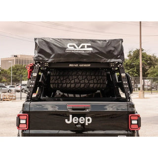 Road Armor OEM Spare Tire Winch Relocation Mount: Fits Most Ram Models w/ Tex Black