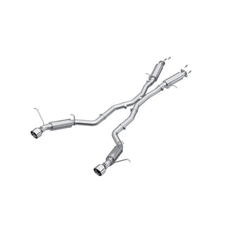 MBRP Cat Back Exhaust System (Polished Tips, Aluminized): Jeep Grand Cherokee 6.4L SRT 2012 - 2021