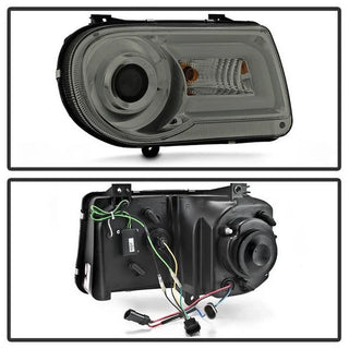 Spyder LED DRL Projector Headlights (Smoke): Chrysler 300C 2005 - 2010