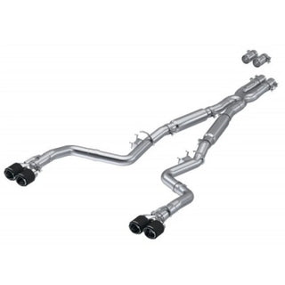 MBRP Cat Back Exhaust System (Carbon Fiber Tips): Dodge Challenger 5.7L Hemi (17-23), 6.4L 392 (15-23), 6.2L Hellcat (15-23)