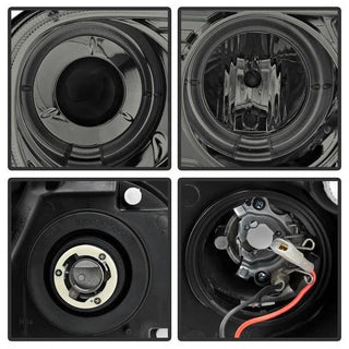 Spyder LED Dual Halo Projector Headlights (Smoke): Chrysler 300C 2005 - 2010