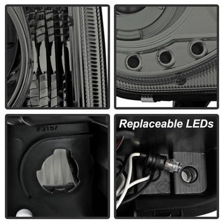 Spyder LED Dual Halo Projector Headlights (Smoke): Chrysler 300C 2005 - 2010