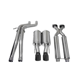 Corsa Sport Cat-Back Exhaust (Black): Jeep Grand Cherokee SRT8 2006 - 2010