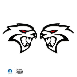 American Brother Designs 4" Hellcat Redeye Cutout Badge: Dodge Durango SRT Hellcat 2021 - 2025