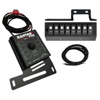 SPOD BantamX Switch Panel: Jeep Wrangler JK 2009-2018 w/ Red LED Switch Panel