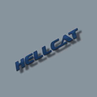 American Brother Designs Acrylic HELLCAT FONT Badge (1 Color): Dodge Challenger & Charger 2015 - 2023
