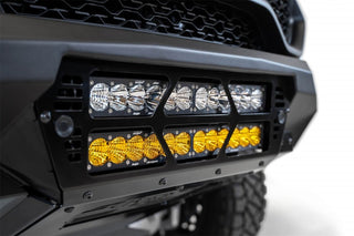 Addictive Desert Designs Bomber Front Bumper w/ Dual 20" LED Bar Mounts (FRONT): Ram 1500 TRX (2021-23) - Hammer Black/Satin Black