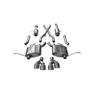 Corsa Sport Cat-Back Exhaust System (Polished Tips): Jeep Grand Cherokee 3.6L V6 2014 - 2021 (Summit Models ONLY)
