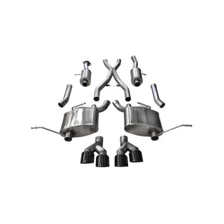 Corsa Sport Cat-Back Exhaust System (Black Tips): Jeep Grand Cherokee 3.6L V6 2014 - 2021 (Summit Models ONLY)