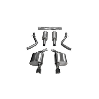 Corsa Sport Cat-Back Exhaust System (Black Tips): Chrysler 300 & Dodge Charger 5.7L Hemi 2017 - 2024