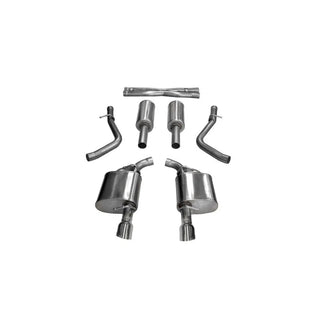 Corsa Sport Cat-Back Exhaust System (Polished Tips): Chrysler 300 & Dodge Charger 5.7L Hemi 2017 - 2024