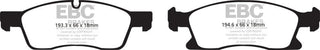 EBC Greenstuff Front Brake Pads: Dodge Durango (11-25) & Jeep Grand Cherokee (11-21) 3.6L V6