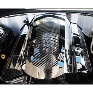 American Car Craft Perforated Illuminated Plenum Cover: Dodge Charger / Chrysler 300 5.7L 2009 - 2024
