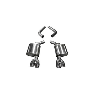 Corsa Sport Axle-Back Exhaust System (Quad Polished Tips): Dodge Challenger, Charger 6.4L 392 & 6.2L Hellcat 2015 - 2023