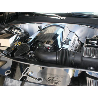 American Car Craft Perforated Illuminated Plenum Cover: Dodge Charger / Chrysler 300 5.7L 2009 - 2024