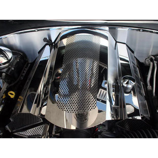 American Car Craft Perforated Illuminated Plenum Cover: Dodge Charger / Chrysler 300 5.7L 2009 - 2024