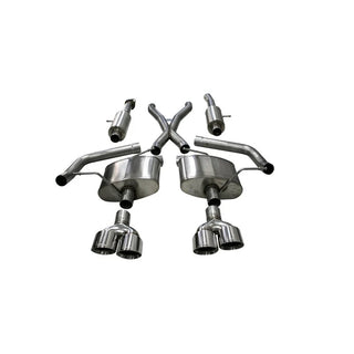Corsa Sport Cat-Back Exhaust System (Polished Tips): Jeep Grand Cherokee 6.2L Trackhawk 2018 - 2021