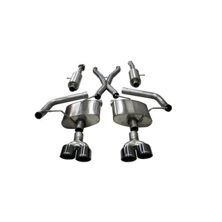 Corsa Sport Cat-Back Exhaust System (Black Tips): Jeep Grand Cherokee 6.2L Trackhawk 2018 - 2021