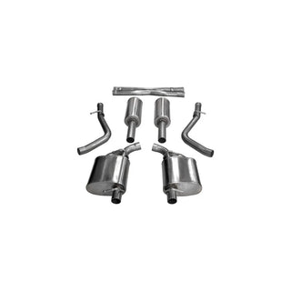 Corsa Sport Cat-Back Exhaust System (Reuses OEM Tips): Chrysler 300 & Dodge Charger 3.6L V6 2015 - 2024