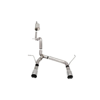 Corsa Sport Cat-Back Exhaust System (Polished Tips): Jeep Wrangler / Rubicon JK 2007 - 2018 (3.6L & 3.8L V6)