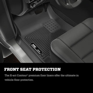 Husky Liners Black X-Act Contour Floor Liner (2ND SEAT): Fits Most Hemi Models