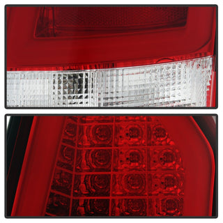Spyder 05-07 Chrysler 3000C Version 2 Light Bar LED Tail Lights - Red Clear (ALT-YD-C305V2-LED-RC)