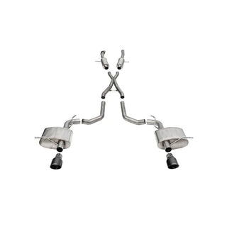 Corsa Sport Cat-Back Exhaust System (Black Tips): Dodge Durango 6.4L 392 SRT 2018 - 2025