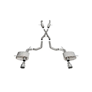 Corsa Sport Cat-Back Exhaust System (Polished Tips): Dodge Durango 6.4L 392 SRT 2018 - 2025