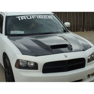 TruCarbon A23 Carbon Fiber Hood: Dodge Charger 2005 - 2010