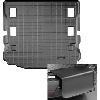 WeatherTech Cargo Liner (Black w/Bumper Protector): Jeep Wrangler JK 2007 - 2014