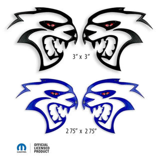 American Brother Designs HELLCAT Cutout Badge with Jewel Eye: Dodge Challenger & Charger 2015 - 2023