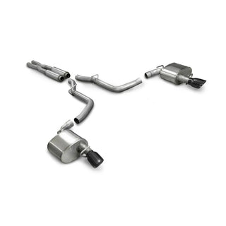 Corsa Touring Cat-Back Exhaust System (Black Tips): Chrysler 300, Dodge Charger & Magnum 6.1L SRT8 2006 - 2010