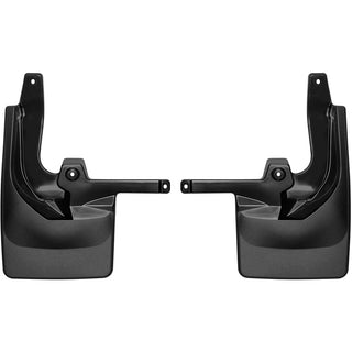 WeatherTech Rear MudFlaps (2PC, Black): Jeep Wrangler 2018 - 2025 (w/OUT Safety Group Package)