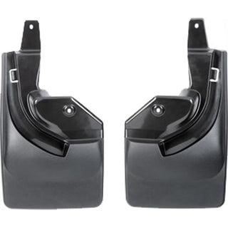 WeatherTech Rear MudFlaps (2PC, Black): Jeep Wrangler 2018 - 2025 (w/ Safety Group Package)