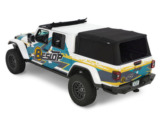 Bestop Supertop For Truck 5 Ft Bed Black Diamond (REAR): Jeep Gladiator 2020-2024 3.0L / 3.6L V6