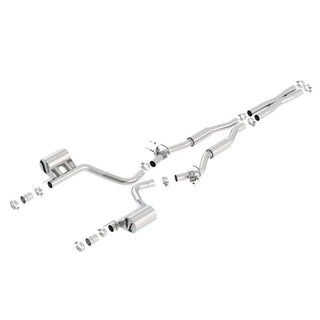 Borla S-Type Cat-Back Exhaust System (Reuses OEM Tips): Dodge Challenger 6.4L 392 2015 - 2023