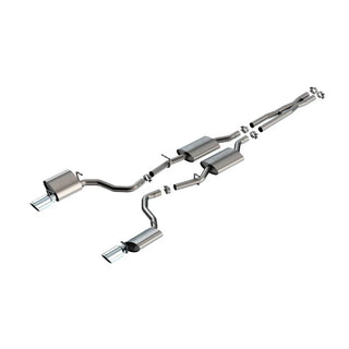 Borla S-Type Cat-Back Exhaust System (Polished Tips): Dodge Charger 3.6L V6 2019 - 2023