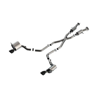 Borla S-Type Cat-Back Exhaust System (Black Tips): Jeep Grand Cherokee 6.4L SRT 2012 - 2021
