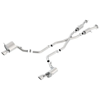 Borla S-Type Cat-Back Exhaust System (Polished Tips): Jeep Grand Cherokee 6.4L SRT 2012 - 2021