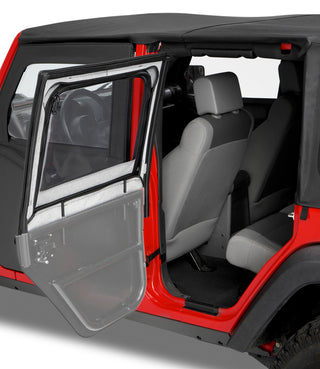 Bestop Element Upper Doors Black Diamond (F&R): Jeep Wrangler TJ 1997-2006 4.0L/2.5L