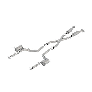 Borla ATAK Cat-Back Exhaust System (Reuses OEM Tips): Jeep Grand Cherokee 6.2L Trackhawk 2018 - 2021