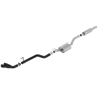Borla S-Type Cat-Back Exhaust System (Dual Side Exit, Black Tips): Jeep Gladiator JT 3.6L V6 2020 - 2025