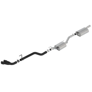 Borla Touring Cat-Back Exhaust System (Dual Side Exit, Black Tips): Jeep Gladiator JT 3.6L V6 2020 - 2025
