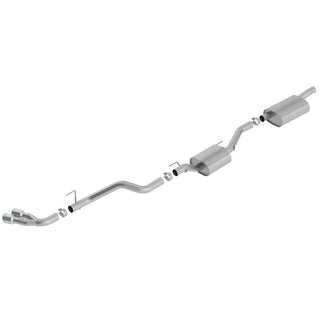 Borla Touring  Cat-Back Exhaust System (Dual Side Exit, Polished Tips): Jeep Gladiator JT 3.6L V6 2020 - 2025