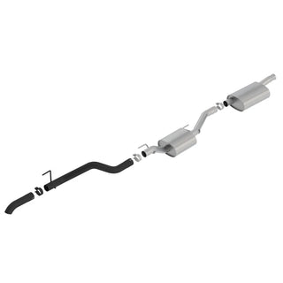 Borla Touring Climber Cat-Back Exhaust System (Turn Down Exit, Black): Jeep Gladiator JT 3.6L V6 2020 - 2025